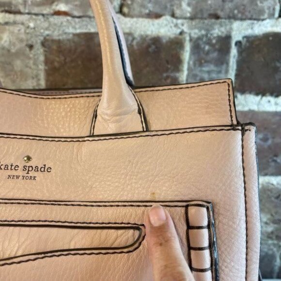 Kate Spade Women's Shoulder Hand Tote Bag 2 Way Leather Pink One Size Authentic - Picture 3 of 13